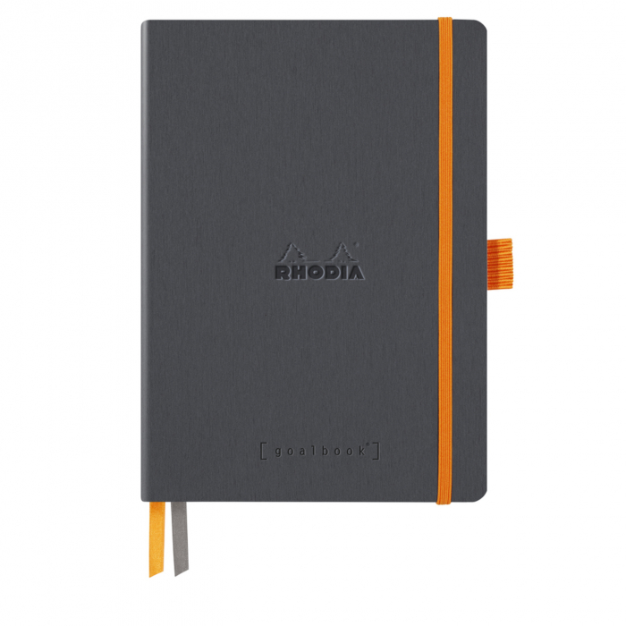Caiet A5 Rhodia softcover Goalbook Titanium dot, 240 pag [1]