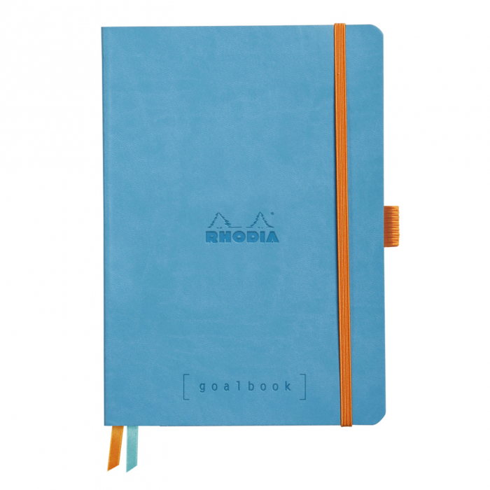 Caiet A5 Rhodia softcover Goalbook Turcuaz dot, 240 pag [1]