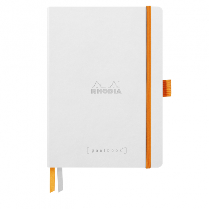 Caiet A5 Rhodia softcover Goalbook White dot, 240 pag [1]