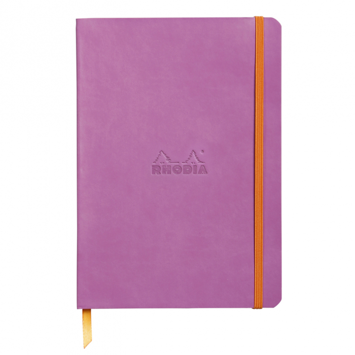 Caiet A5 Rhodia softcover Lilac dot, 160 pag [1]