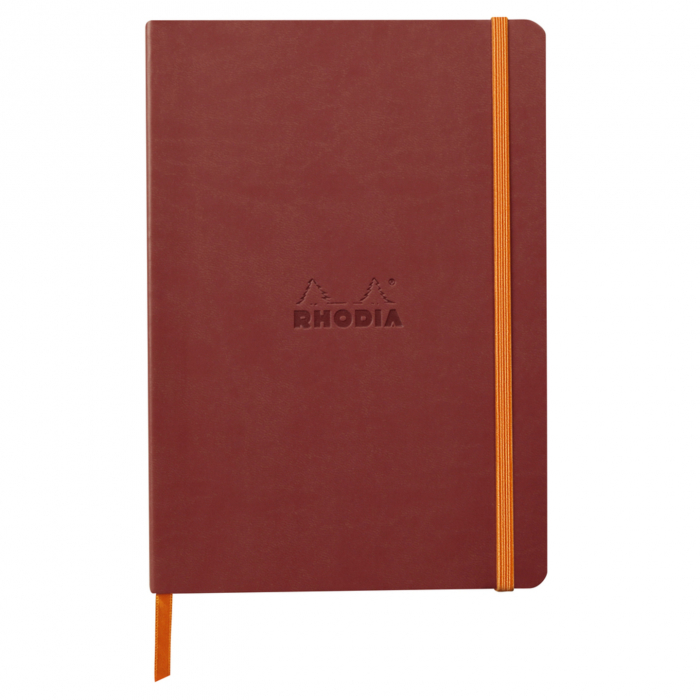 Caiet A5 Rhodia softcover Nacarat dot, 160 pag [1]