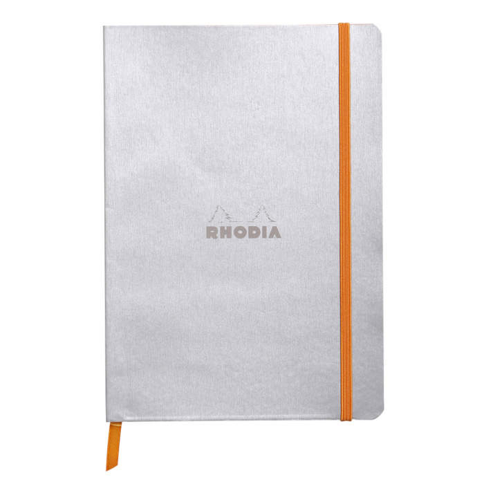 Caiet A5 Rhodia softcover Silver dictando, 160 pag [1]