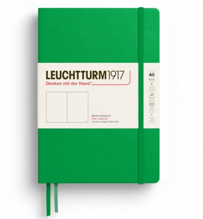 CAIET A5 VELIN COP. RIGIDA VERDE PRIMAVARATIC LEUCHTTURM [1]