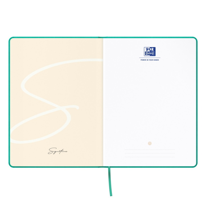 Caiet Premium cu elastic Signature, A5 Turquoise cu elastic, Oxford [2]
