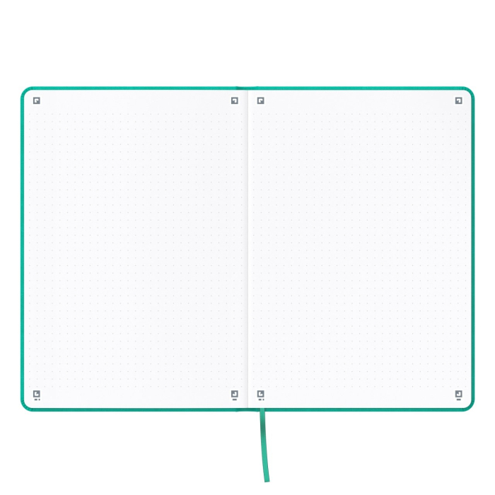 Caiet Premium cu elastic Signature, A5 Turquoise cu elastic, Oxford [4]