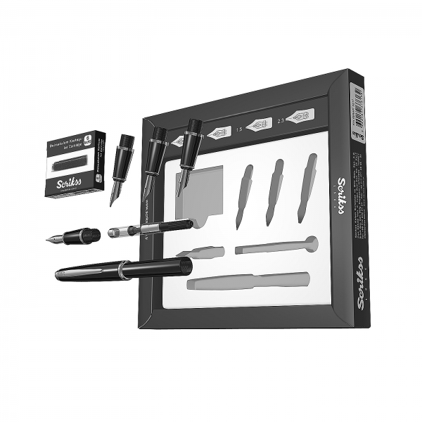 Set Calligraphic Pen Set Black CT, Scrikss [3]