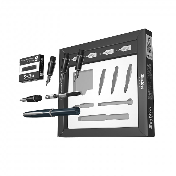 Set Calligraphic Pen Set Navy Blue CT, Scrikss [3]
