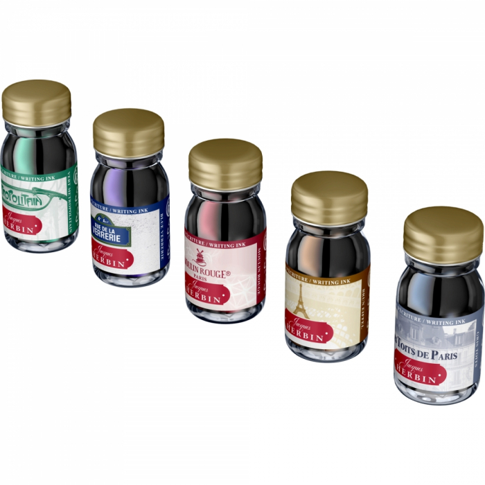 Set 5 Calimara 10 ml Jacques Herbin Writing Paris Colours, Jacques Herbin [2]