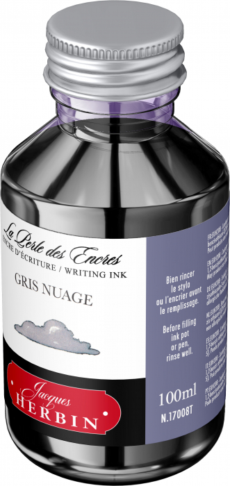 Calimara 100 ml The Pearl of Inks Gris Nuage, Jacques Herbin [3]