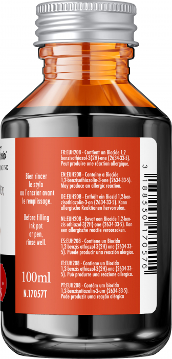 Calimara 100 ml The Pearl of Inks Orange Indien, Jacques Herbin [4]