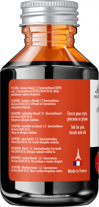 Calimara 100 ml The Pearl of Inks Orange Indien, Jacques Herbin [3]