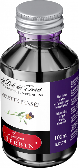 Calimara 100 ml The Pearl of Inks Violette Pensee, Jacques Herbin [3]