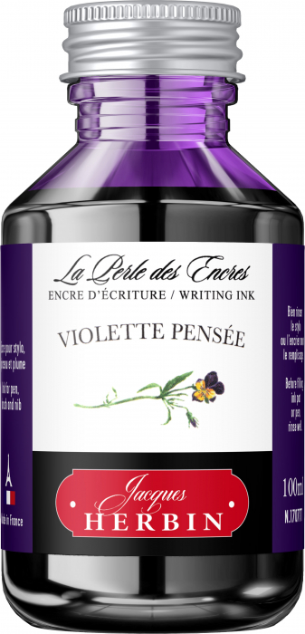 Calimara 100 ml The Pearl of Inks Violette Pensee, Jacques Herbin [1]