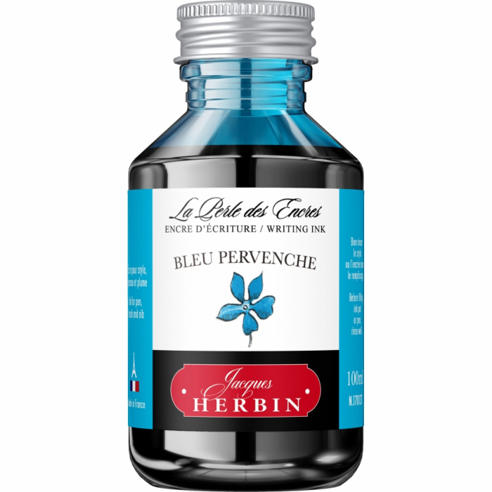 Calimara 100 ml Writing The Pearl of Inks Blue Pervenche, Jacques Herbin [1]