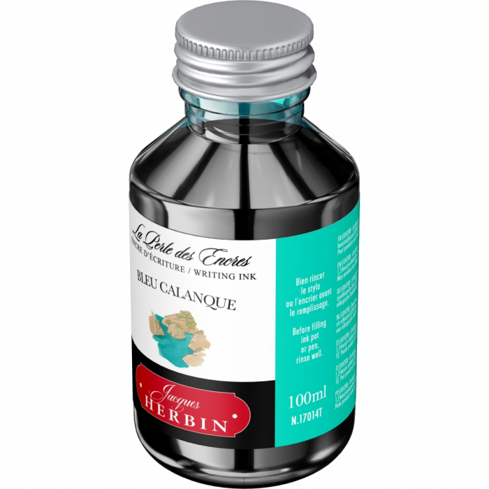 Calimara 100 ml Writing The Pearl of Inks Bleu Calanque, Jacques Herbin [3]