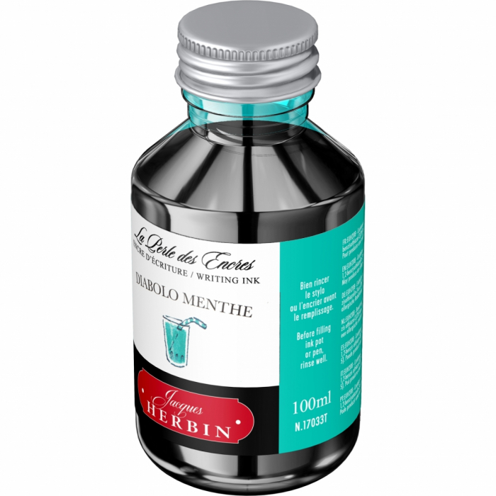 Calimara 100 ml Writing The Pearl of Inks Diabolo Menthe, Jacques Herbin [3]