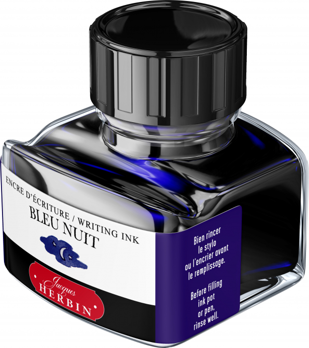 Calimara 30 ml The Pearl of Inks Bleu Nuit, Jacques Herbin [3]
