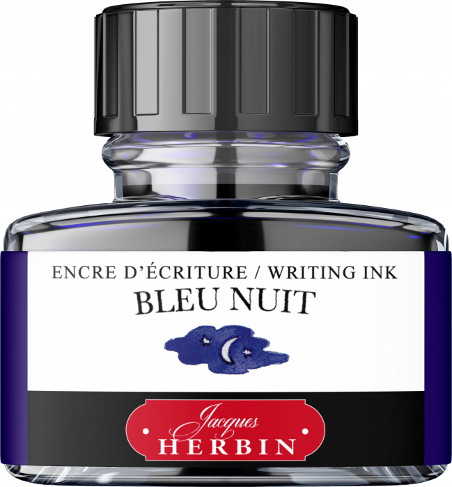 Calimara 30 ml The Pearl of Inks Bleu Nuit, Jacques Herbin [1]