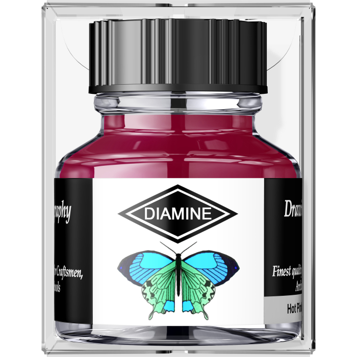 Calimara 30 ml Calligraphy - Hot pink Diamine [4]