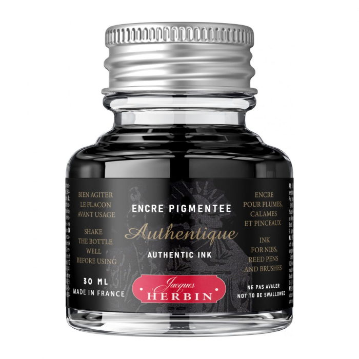 Calimara 30 ml Pigmented Authentique Noir Jacques Herbin [1]