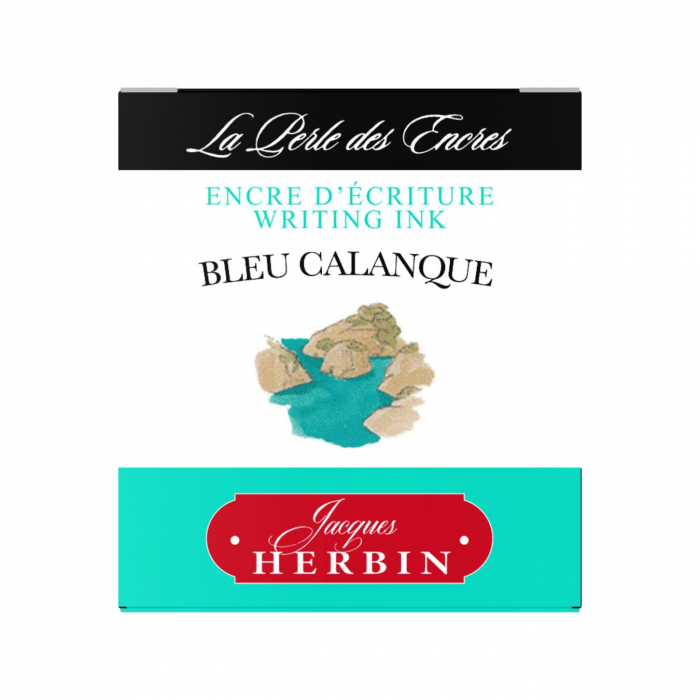 Calimara 30 ml Writing The Pearl of Inks Bleu Calanque, Jacques Herbin [5]