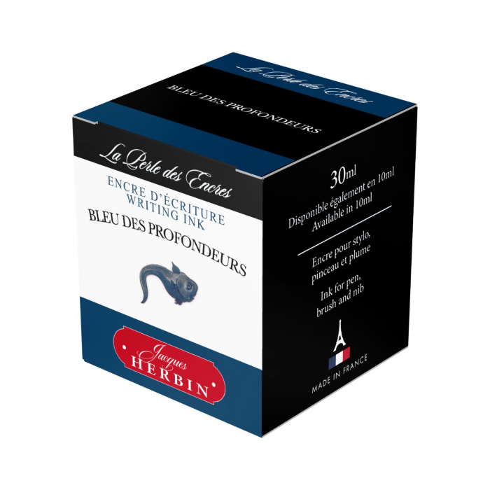 Calimara 30 ml Writing The Pearl of Inks Bleu des Profondeurs, Jacques Herbin [3]