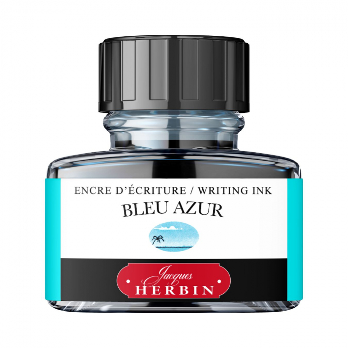 Calimara 30 ml Writing The Pearl of Inks Bleu Azur, Jacques Herbin [1]
