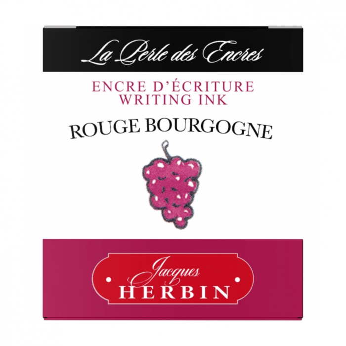 Calimara 30 ml Writing The Pearl of Inks Rouge Bourgogne, Jacques Herbin [4]