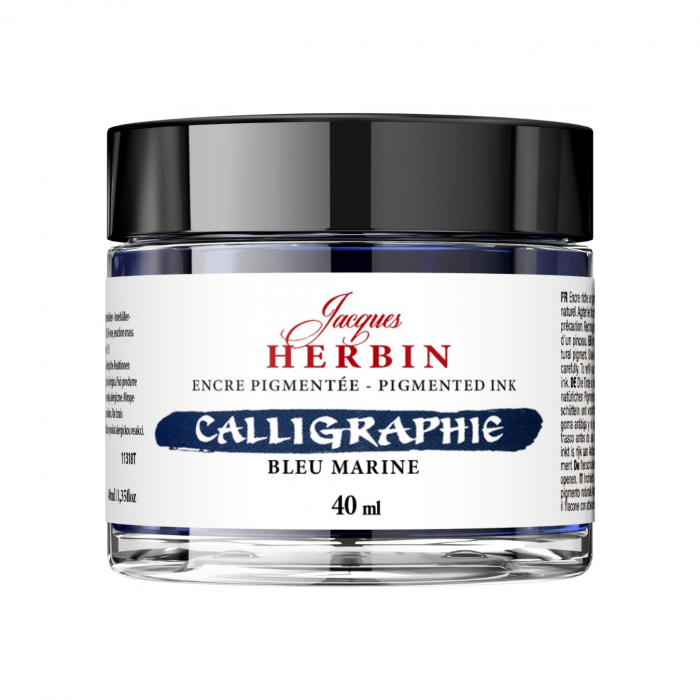 Calimara 40 ml Pigmented Bleu Marine Jacques Herbin [1]