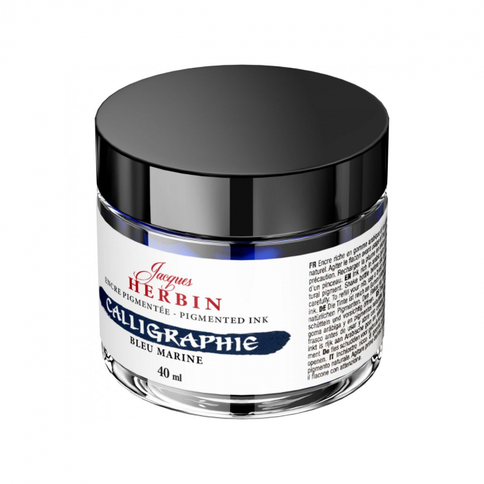 Calimara 40 ml Pigmented Bleu Marine Jacques Herbin [2]