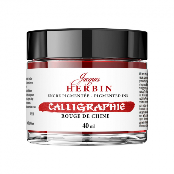 Calimara 40 ml Pigmented Rouge de Chine Jacques Herbin [1]