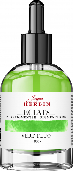 Calimara 50 ml Pigmented Vert Fluo Jacques Herbin [1]