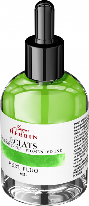 Calimara 50 ml Pigmented Vert Fluo Jacques Herbin [2]