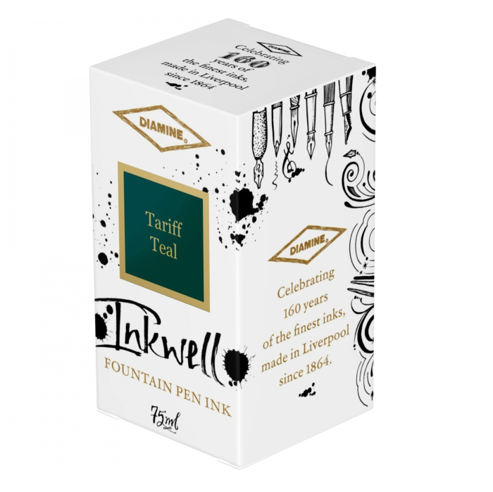 Calimara Cerneala 75 ml 160th Anniversary Tariff Teal, Diamine [4]