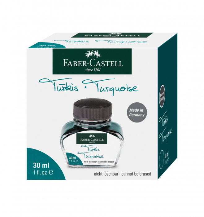 Calimara Cerneala Faber-Castell Turquoise 30 ml [2]