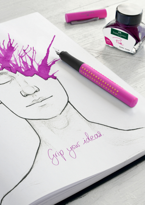 Calimara Cerneala Faber-Castell Pink 30 ml [3]
