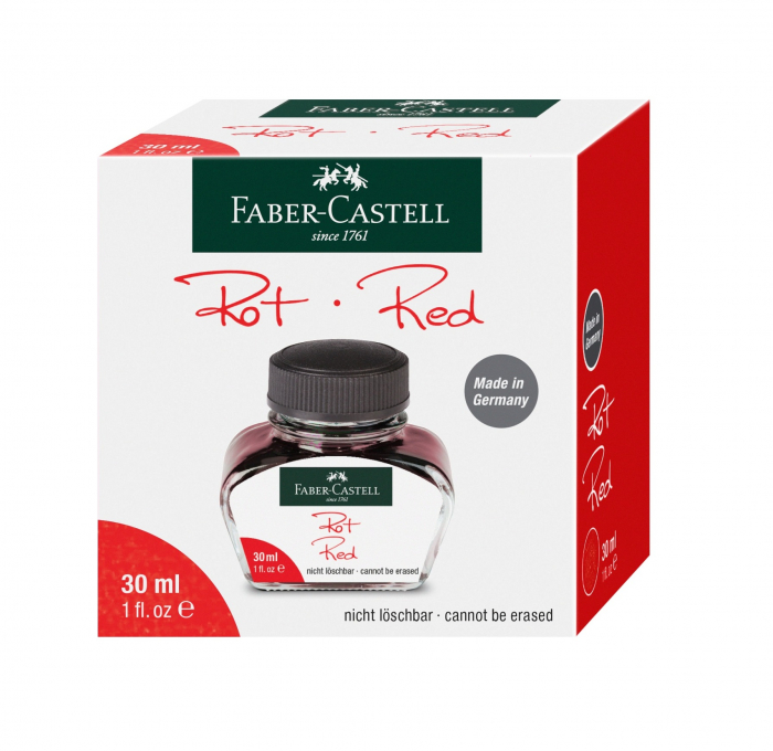 Calimara Cerneala Red 30 ml, Faber-Castell [2]