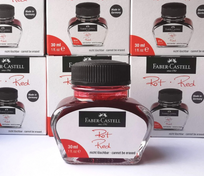 Calimara Cerneala Red 30 ml, Faber-Castell [3]