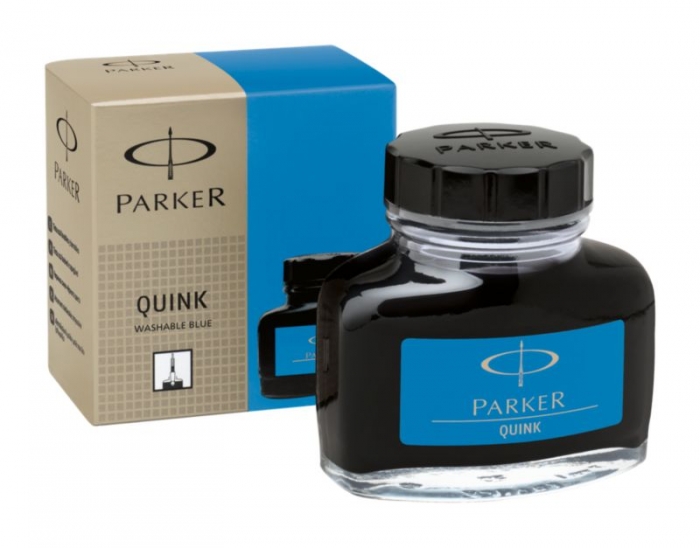 Calimara Cerneala Parker Albastru 57.50 ml Lavabil Quink [2]