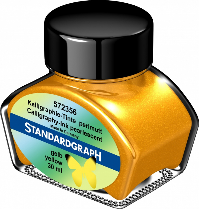 Calimara Cerneala Pearlescent Yellow Permanent Standardgraph 30ml [3]