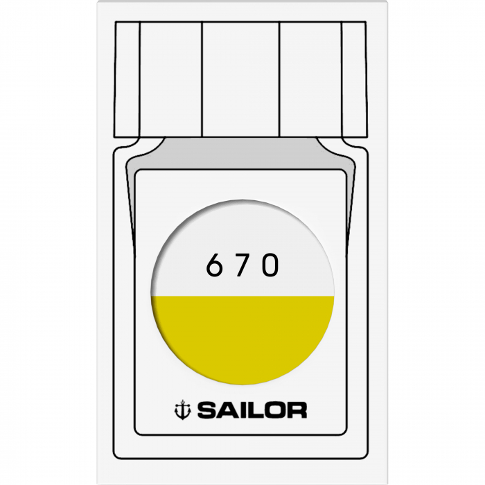 Calimara Cerneala Sailor 20 ml Studio 670 - yellow [4]