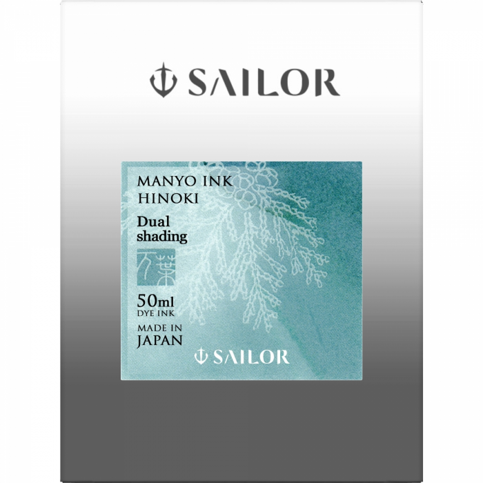 Calimara Cerneala Sailor Manyo Dual Shading, Hinoki Turquoise 50 ml [4]