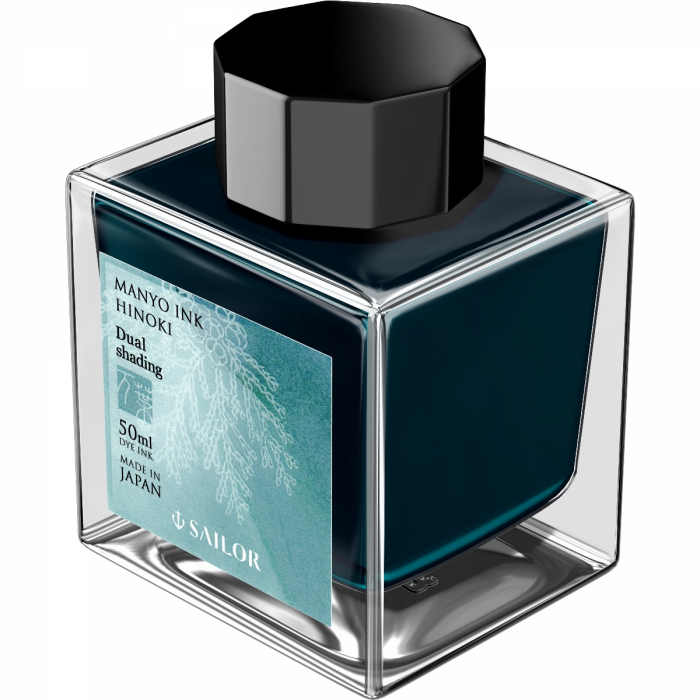 Calimara Cerneala Sailor Manyo Dual Shading, Hinoki Turquoise 50 ml [3]