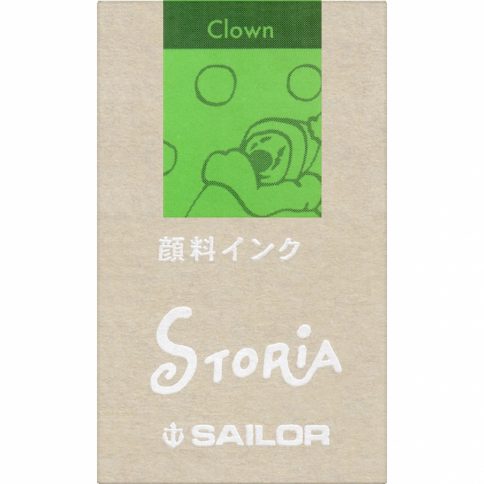 Calimara cerneala Sailor Storia 20 ml Pigment CLOWN Lime Green [4]