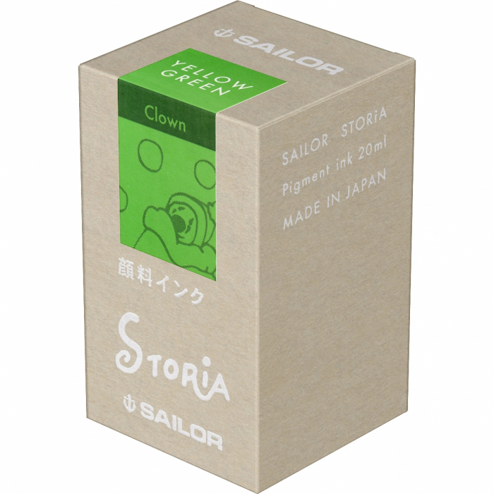 Calimara cerneala Sailor Storia 20 ml Pigment CLOWN Lime Green [2]