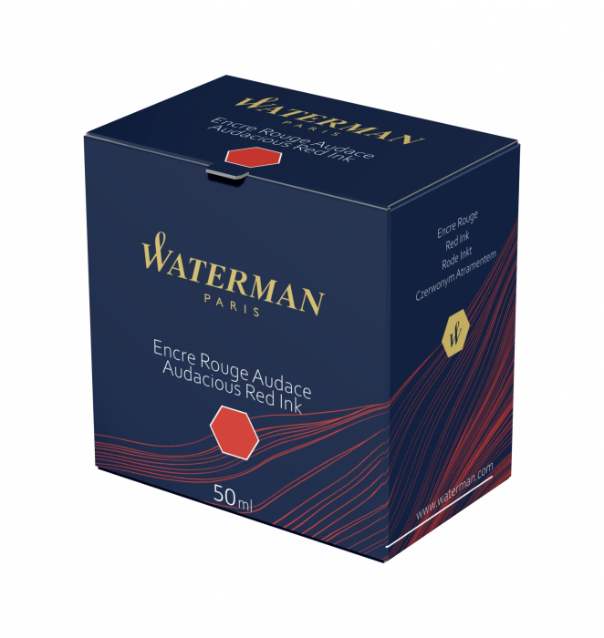 Calimara Cerneala Waterman Audacious Red  50 ml permanent [2]