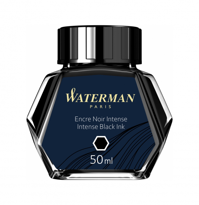 Calimara Cerneala Waterman Intense Black 50 ml permanent [3]