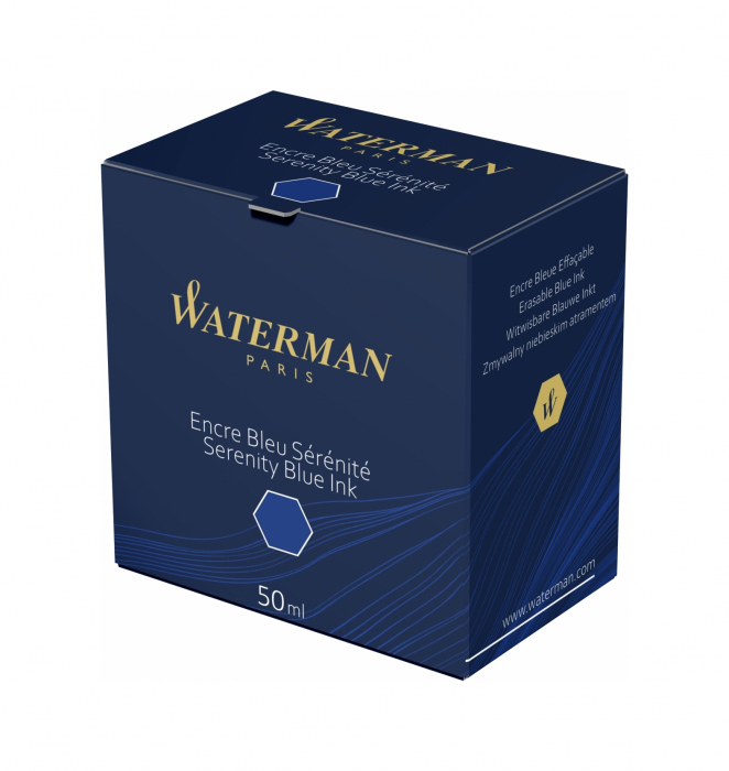 Calimara Cerneala Waterman Serenity Blue 50 ml lavabil [2]