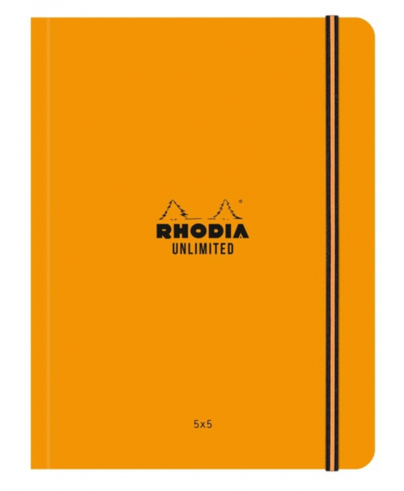 Carnet nedatat A5+, 16 x 21 cm, 60 file, Rhodia Unlimited, Orange [1]
