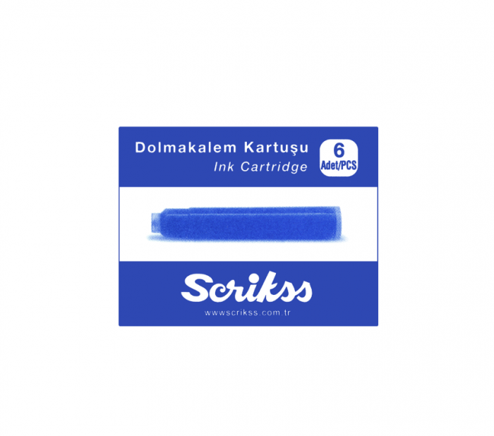 Cartus Scrikss Mini Blue Permanent set 6 buc [3]